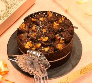 Walnut Brownie Truffle Cake