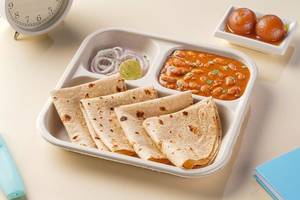Rajma, Chapati Lunchbox with Gulab Jamun (2 pcs)