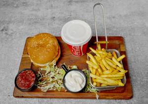 Aloo Tikki Burger Meal