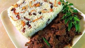 Ghee rice beef combo