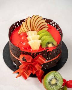 Eggless Strawberry Delight Cake