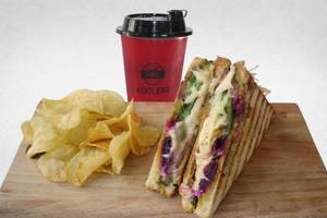 Veg Cheese Grilled Sandwich + Kokum Kooler