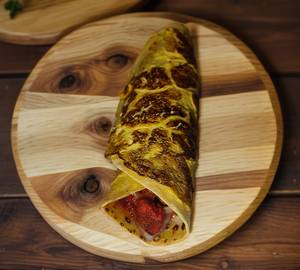 Double egg manchurian cheese roll