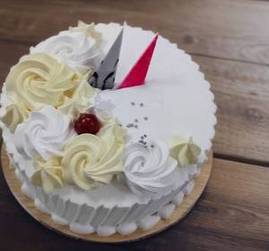 Eggless almond fresh fruit cake [1 pound]