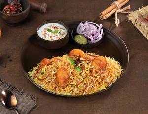 Aloo Dum Biryani Thali