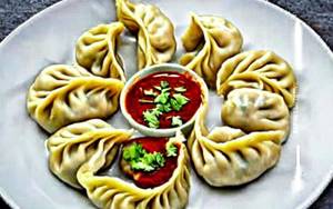 Spicy chicken momos [full]