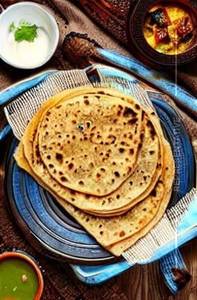  Tawa Gobi paratha with mix pickli