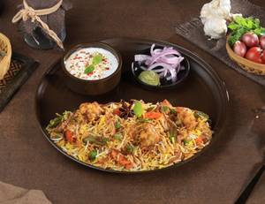 Veg Dum Biryani Thali