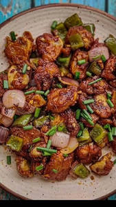 Mushroom Chilly (8 Pcs)