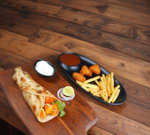 Veggy Combo with Paneer Tawa Roll