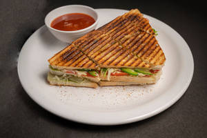 Veg cheese club sandwich