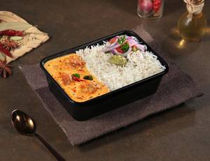 Punjabi Kadhi Pakoda Rice Bowl