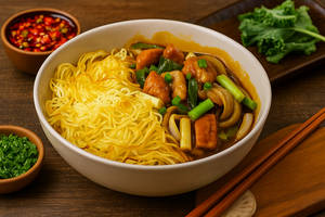 Chicken Schezwan Pan-Fried Noodles