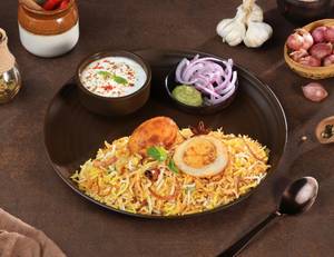 Egg Dum Biryani Thali