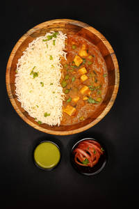 Matar Paneer Rice Bowl