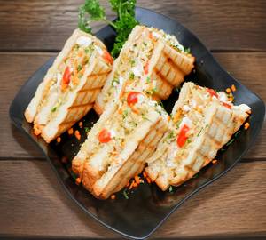Veg Club Grilled Sandwich