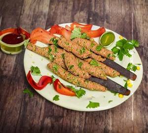 Corn Cheese Seekh Kebab