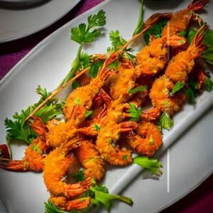 Golden Fried Prawns