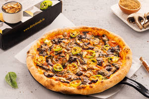 Vegan Spicy Mushroom Pizza