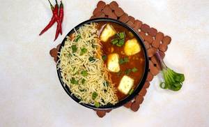 Paneer Chilli Gravy Rice Bowl