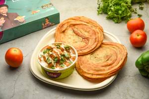 Aloo Dum with lachha Paratha [2pc]