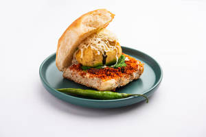 Veg Spicy Cheese Vada Pav