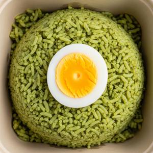 Palak Rice + 1 Boiled Egg