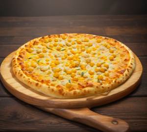 Creamy corn pizza