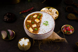 Matar Paneer Rice Bowl