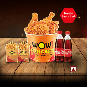 Wednesday Value Bucket Meal-8pc PeriPeri Fried Chk+2 Fries+2Coke-250ml