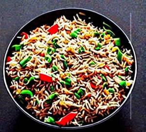 Chicken fried rice schezwan