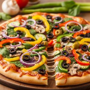 Deluxe Veggie Delight Pizza