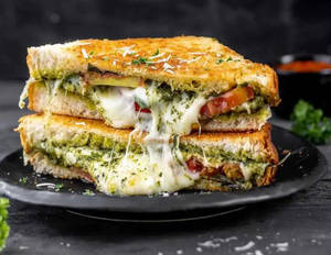 Paneer Bhurji Cheese Loaded Grill Sandwich