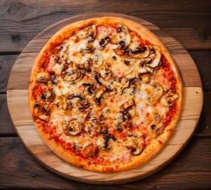 Mushroom Corn Pizza