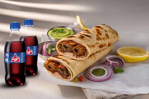 2 Chicken Seekh Rolls+ 2 Thums Up [250 ml].