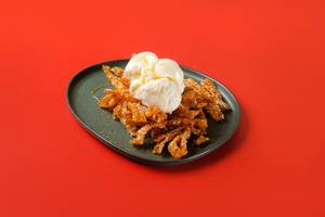 Honey Fried Noodles With Ice Cream