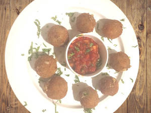 Cheesy Corny Spinach Balls