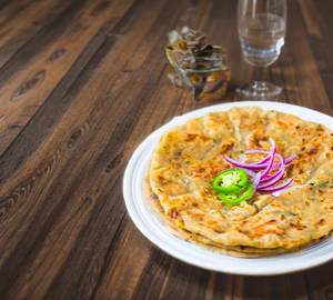 Aloo parantha with achar