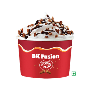 BK Fusion Sundae  (made with Kit Kat).