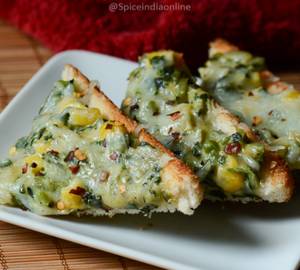Spinach Corn Cheese Toasties
