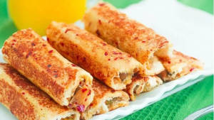 Bread Paneer Roll