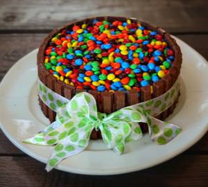 Truffle Kitkat Gems Cake