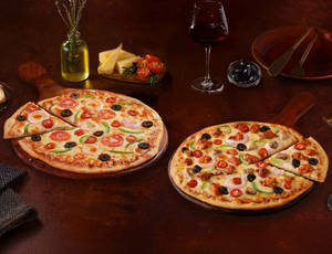 2 Large Pizzas @ 269 each [Eligible for added d...