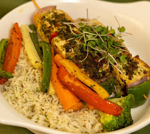 Chimichurri Tofu Skewers