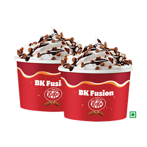 2 BK Fusion Sundae (made with Kit Kat).
