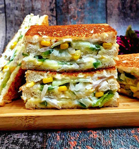 Cheese Loaded Sweet Corn Grill Sandwich