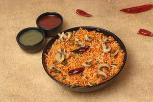 Schezwan Mushroom Fried Rice