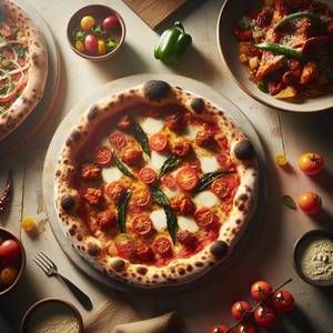 Margherita cheese pizza