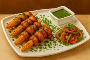 Mushroom Babycorn Tikka