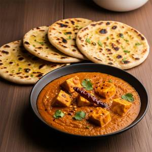 Shahi Paneer With 4 Ghee Tawa Roti